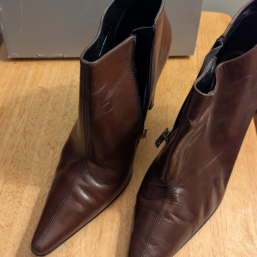 Aldo Dark Brown Heeled Boots